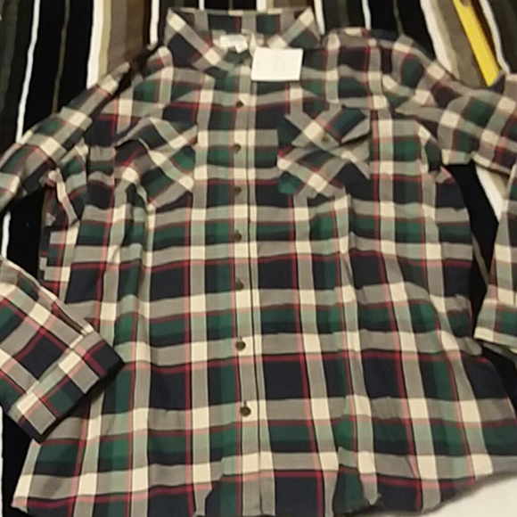 Butterfly Collection Long Sleeve Button Front - Picture 2 of 4